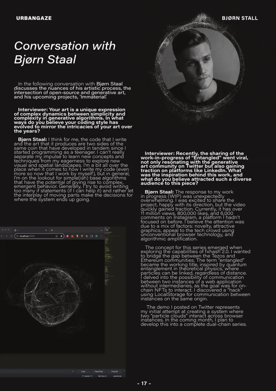 Urbangaze conversation page